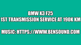 BMW X3 F25 Transmission Service