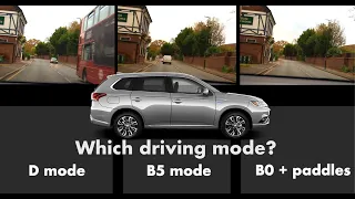 Mitsubishi Outlander PHEV - Which of D, B0 or B5 driving modes is most efficient for the city?
