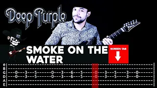 【DEEP PURPLE】[ Smoke On The Water ] cover by Masuka | LESSON | GUITAR TAB