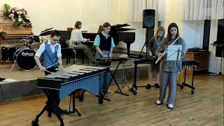 И.С. Бах «Шутка» (флейта и ударные) - I.S. Bach «Badinerie» (fluite and percussion)