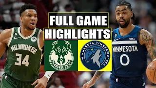 Minnesota Timberwolves vs Milwaukee Bucks Full Game Highlights | Feb 23 | 2024 NBA Season