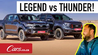 Hilux Legend vs Ranger Thunder - Race! Toyota Hilux 2.8 GD-6 Legend 4x4 vs Ford Ranger Thunder 4x4