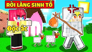 NẾU NHƯ HIHA ĐỘC ÁC KHIẾN TÔ GÀ RỜI LÀNG SINH TỐ VÀ LẬP LÀNG TRÀ SỮA TRONG MINECRAFT*SINH TỐ NẾU NHƯ