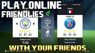 HOW TO INVITE FRIENDS IN FC 24|HOW TO SET UP ONLINE FRIENDLIES EAFC 24|PLAY FC 24 WITH FRIENDS