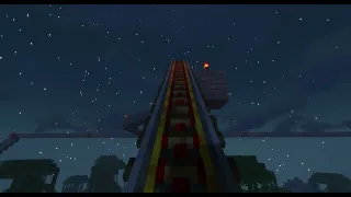 our railroad in minecraft with shaders