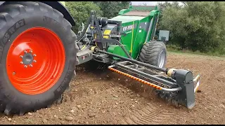 Kivi-Pekka picking rocks in Germany