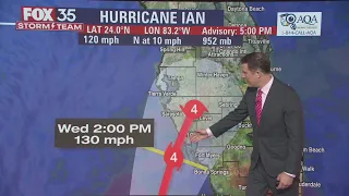 Hurricane Ian forecast to be major Cat. 4 storm at landfall