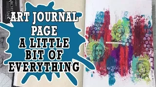 Art Journal Page - A Little Bit of Everything