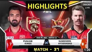 Punjab vs Hyderabad ipl match 37 highlights| SRH vs PBKS