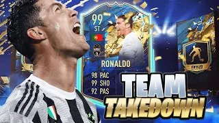 TEAM OF THE SEASON CRISTIANO RONALDO TEAM TAKEDOWN!!!