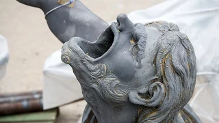 Restauration des sculptures du bassin de Latone // Restoration of the sculptures of the Latone basin