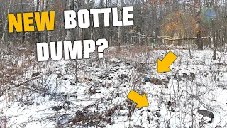 ANTIQUE BOTTLE DUMP FOUND! But is Anything Left? Exploring a Lost Town In search of Antique Bottles!