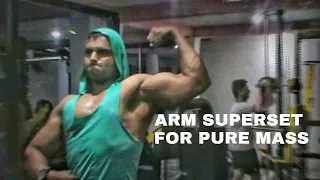 How to do ARM SUPERSET WORKOUT - pumped up for the Arnold..