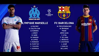 PES 2021 ML 20-21 Champions League Marseille vs Barcelona Group Match 3