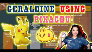 GERALDINE USING PIKACHU AGAINST TOP META TEAMS | AXIE INFINITY