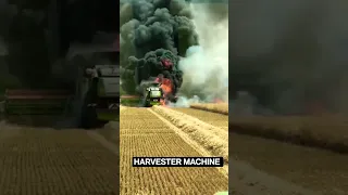 Burning Harvester Machine🔥🔥//Vishal Combine me lagi Aag//Harvest Machine//Harvester/@Gir Cow Gujar