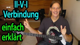 II V I Verbindung leicht erklärt: Akkorde auf dem Bass spielen, hören und verstehen