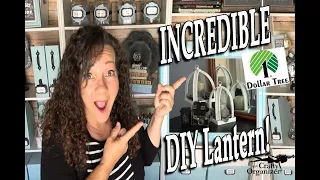 Farmhouse DIY Lantern | EASY!! From Dollar Tree Items :)