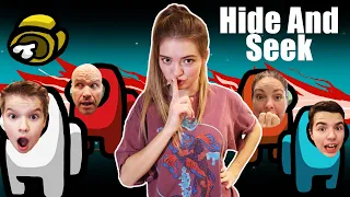 Playing Hide And Seek In Among Us! Don't Get Caught!