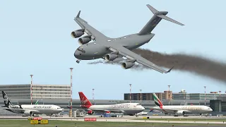 Military C-17 Pilot Got Promoted After This Crazy Landing | X-Plane 11