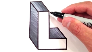 How to Draw the Letter L in 3D