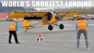 STOL Competition - World Record Shortest Landing 9 Feet 5 Inches