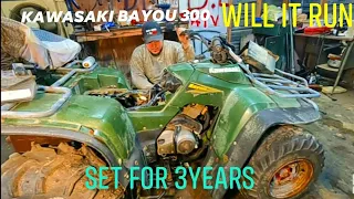 KAWASAKI BAYOU 300 *WILL IT RUN*  Carburetor cleaning!