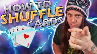 How To SHUFFLE CARDS Like A PRO Magician 5 EASY TRICKS