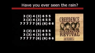 TABLATURAS, Armónica cromática, Have you ever seen the rain? Creedence. Harmonica tabs.