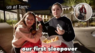 we had our first SLEEP OVER together *girls night*