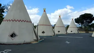 Since 1949 The WIGWAM MOTEL San Bernardino,Ca. sleep in a teepee on Route66