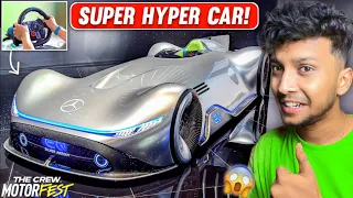 WORLD’S ONE AND ONLY ULTIMATE HYPER CAR! 😱 MERCEDES EQ 2024 - CREW MOTORFEST | LOGITECH G29