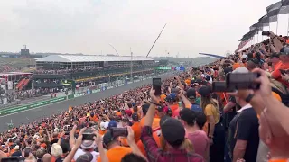 Start of the Dutch Grand Prix 2022 Zandvoort Grand Stand 2 view. Max Verstappen Wins! 🇳🇱