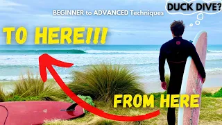 Paddle Out through ANY WAVES on Longboards - How I learnt this (FULL GUIDE)! TSG #148