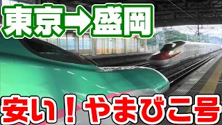 【割安】東京から盛岡へ新幹線やまびこ号で移動する