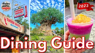 Disney's Animal Kingdom DINING GUIDE - 2023 - All Restaurants & Booths - Walt Disney World