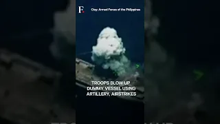 US, Philippines Destroy Mock Enemy Ship During Drills | Subscribe to Firstpost