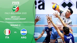 ITA vs. ARG - Round 2 | Full Game | Men's U21 Volleyball World Champs 2021