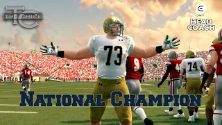 Notre Dame National Championship Recap - NCAA 14 College Football Revamped