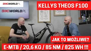 Kellys Theos F100 - najlżejsze e-MTB o pełnej mocy i dużym zasięgu!?