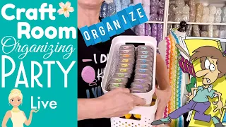 Craft Room Organization PARTY!🎉 Organize with Me 🧶 How to Organize Your Crochet Projects