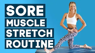 Sore Muscle Stretch Routine | Sore Muscle Relief Stretches (DO THIS AFTER WORKOUT!)