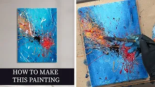 Easy to Make Textured with Foil and Bold Color Splashes Tutorial for Beginners