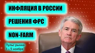 Инфляция в России Что будет с рублем | Решение ФРС | Курс доллара и цены на нефть | Пульс рынка