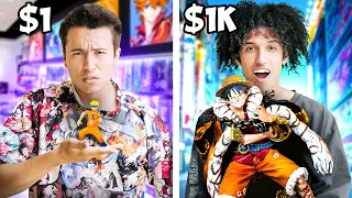 $1 vs $1000 Anime Figure