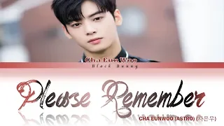 CHA EUN WOO (ASTRO) (차은우) – Please Remember (Color Coded Lyrics Han/Rom/Eng/가사)