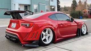 Installing a MASSIVE WING on my FRS/BRZ!