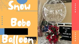Snow BOBO Balloon “Christmas Decoration”//Daisy dhey