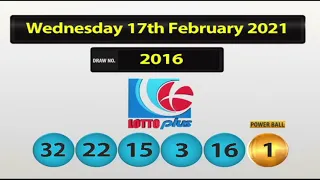 NLCB Lotto Plus   Wednesday 17th February 2021