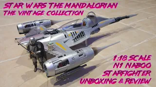 Hasbro/Kenner Star Wars The Vintage Collection "The Mandalorian" N1 Starfighter Unboxing & Review